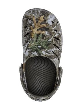Camo Slip-On Clog Big Kid 4 Green/Brown